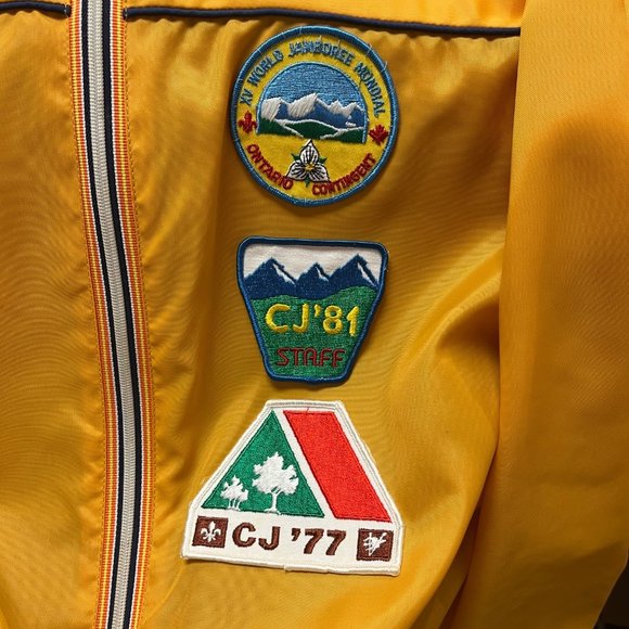 XL- VINTAGE 80s CANADA YELLOW WINDBREAKER - Picture 7 of 8